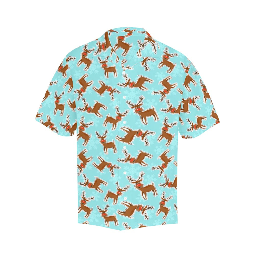 Reindeer Print Design LKS403 Men's Men's Hawaiian Shirt