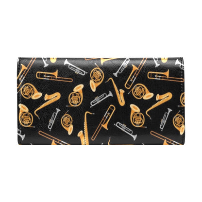 Saxophone Print Design LKS403 Women's Trifold Wallet