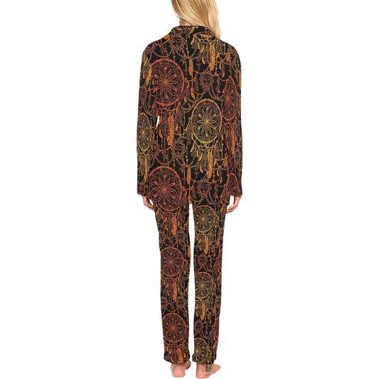 Dream catcher Sun and Moon Women's Long Pajama Set