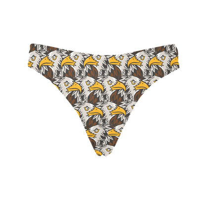 Eagles Head Pattern Women's Thongs