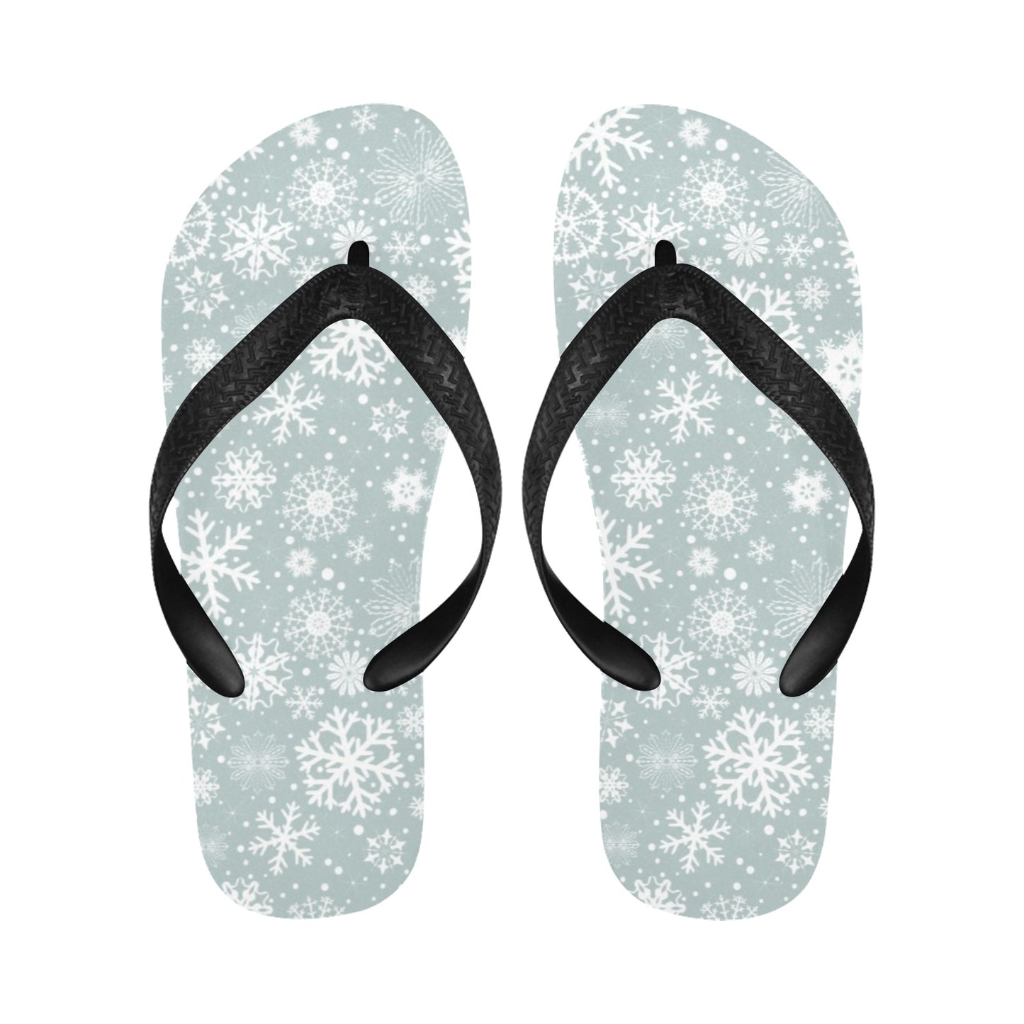Snowflake Print Design LKS303 Flip Flops
