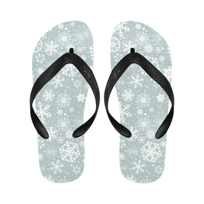 Snowflake Print Design LKS303 Flip Flops