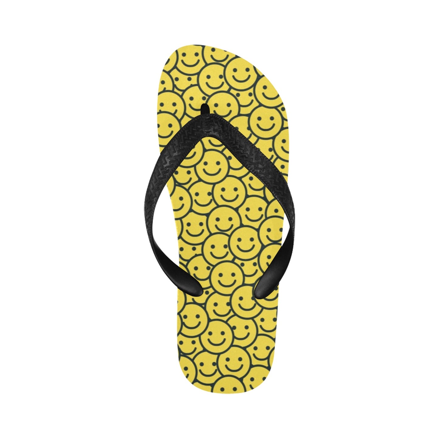 Smiley Face Emoji Print Design LKS302 Flip Flops