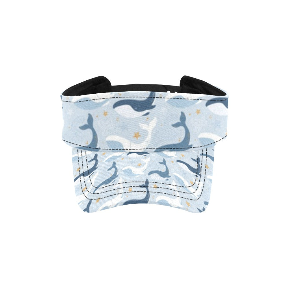 Whale Print Design LKS305 Unisex Sun Visor