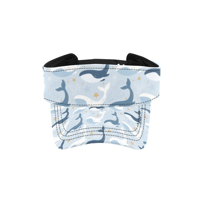 Whale Print Design LKS305 Unisex Sun Visor