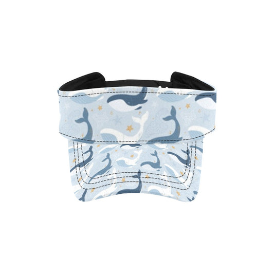 Whale Print Design LKS305 Unisex Sun Visor
