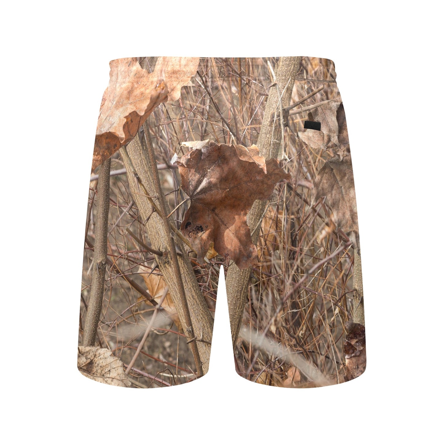 Camo Realistic Tree Forest Autumn Print Men's Swim Trunks Beach Shorts