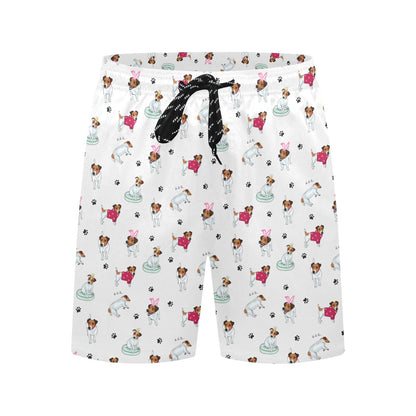 Russell Terriers Print Design LKS308 Men's Swim Trunks Beach Shorts