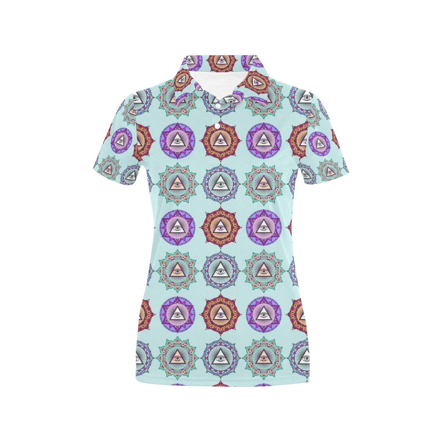 Third Eye Print Design LKS302 Women's Polo Shirt