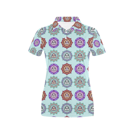 Third Eye Print Design LKS302 Women's Polo Shirt