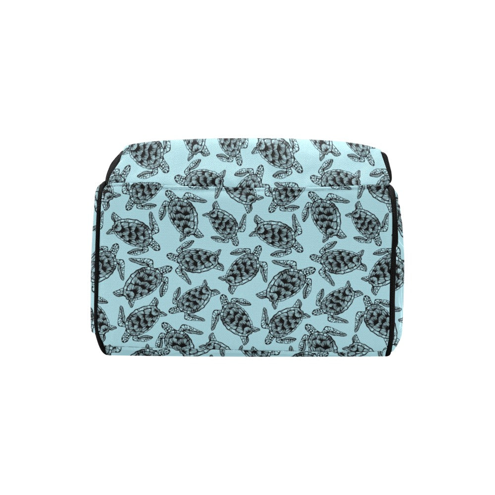 Sea Turtle Print Design LKS3010 Diaper Bag Backpack