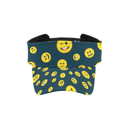 Smiley Face Emoji Print Design LKS301 Unisex Sun Visor
