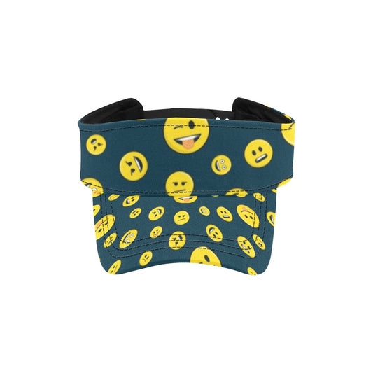 Smiley Face Emoji Print Design LKS301 Unisex Sun Visor