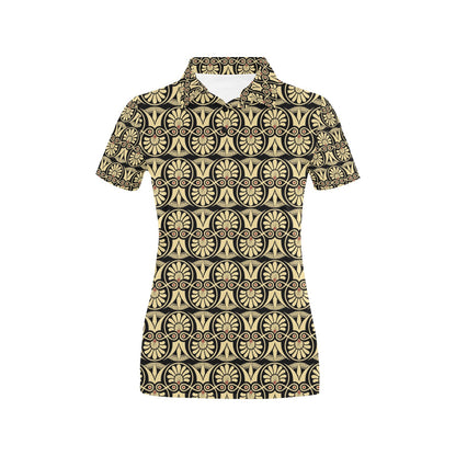 Ancient Greek Print Design LKS3014 Women's Polo Shirt