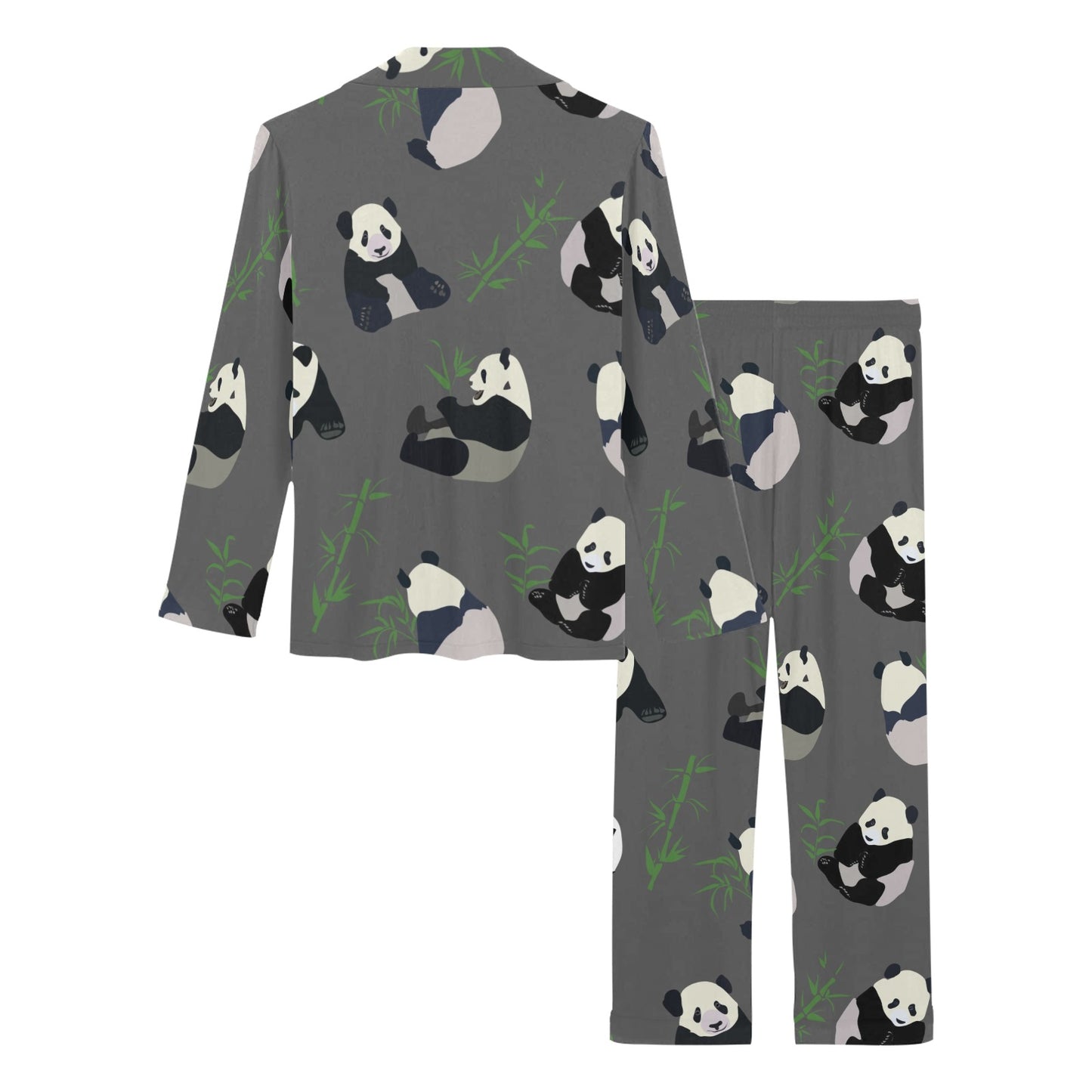 Panda Pattern Print Design A06 Women's Long Pajama Set