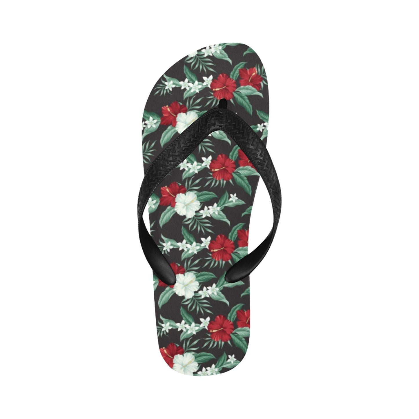 Tropical Flower Print Design LKS303 Flip Flops