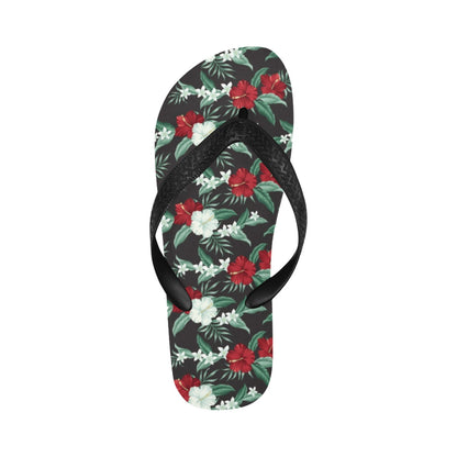 Tropical Flower Print Design LKS303 Flip Flops