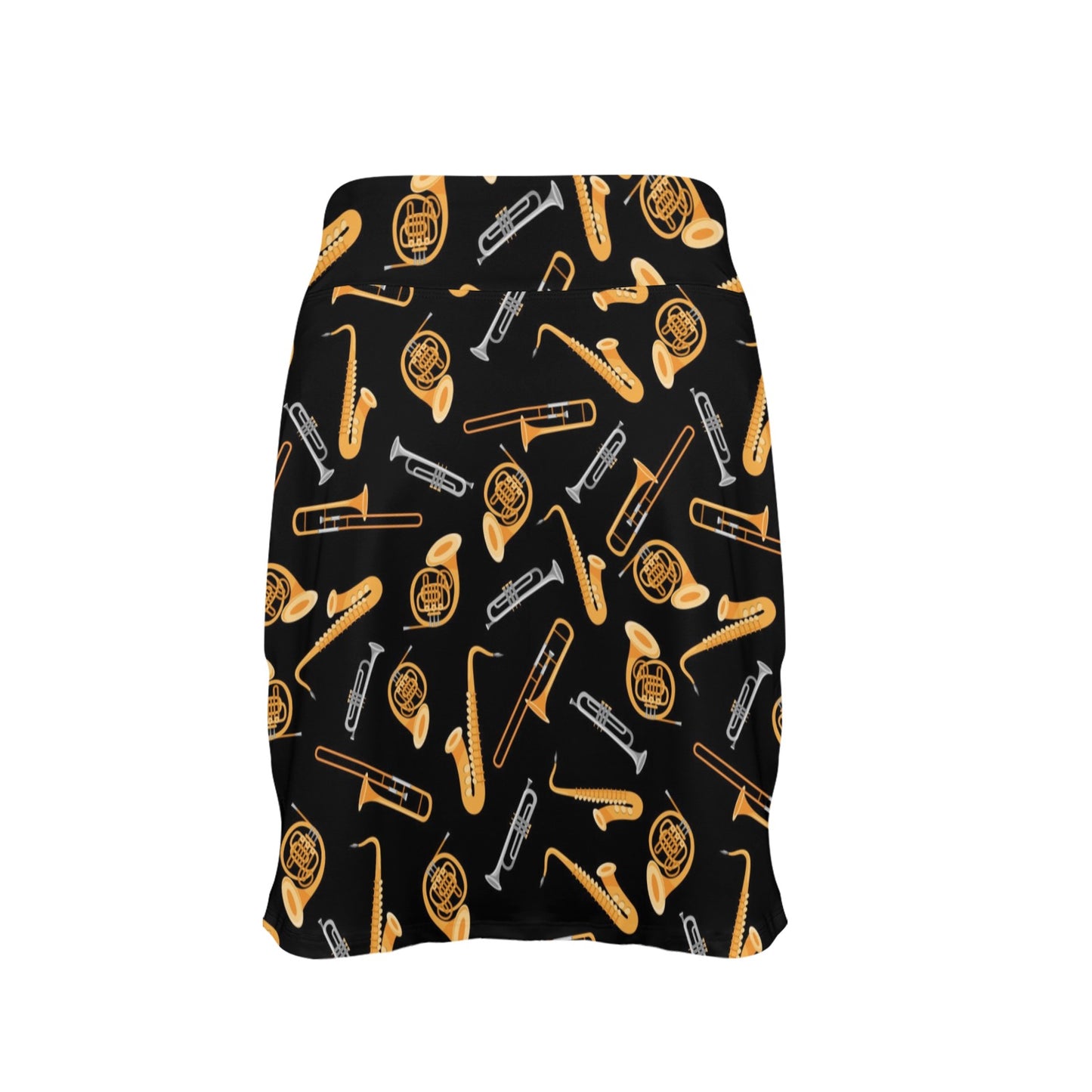 Saxophone Print Design LKS403 17" Golf & Pickleball Skort with Pockets
