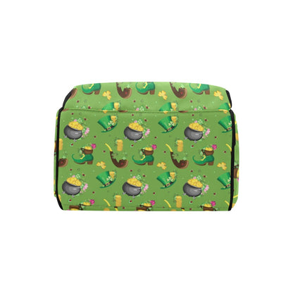 Shamrock Saint Patrick's Day Print Design LKS306 Diaper Bag Backpack