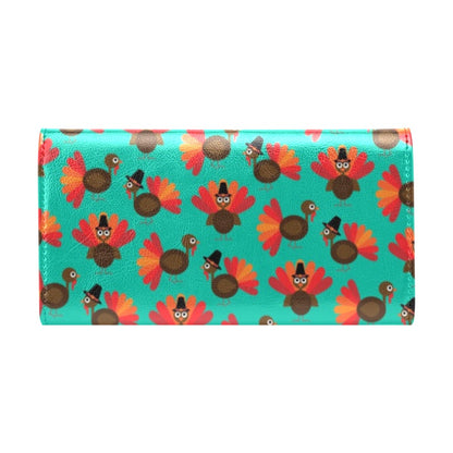 Thanksgiving Print Design LKS307 Women's Trifold Wallet