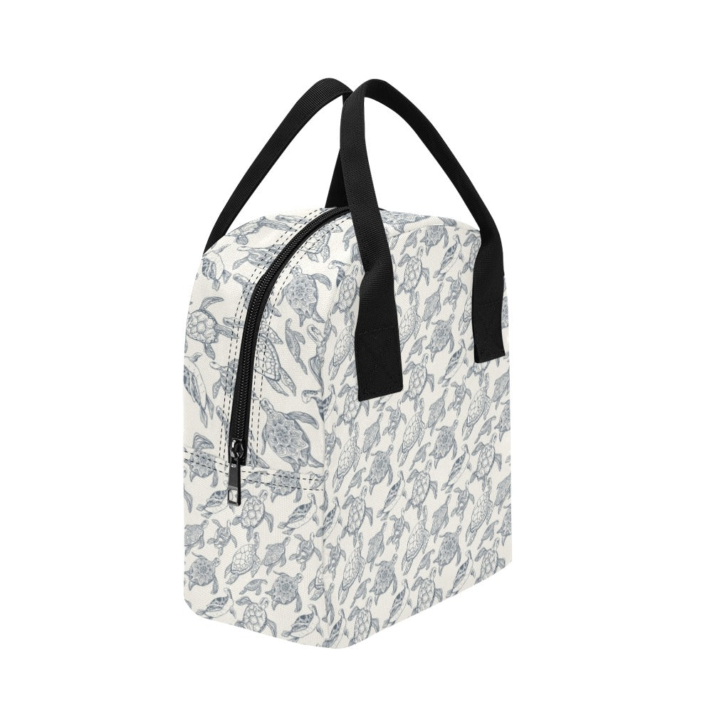 Sea Turtle Print Design LKS304 Insulated Lunch Bag