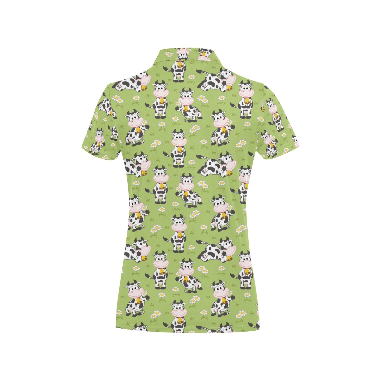 Cattle Print Design LKS401 Women's Polo Shirt