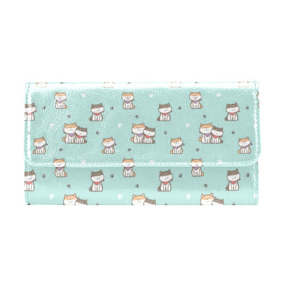 Shiba Inu Print Design LKS302 Women's Trifold Wallet