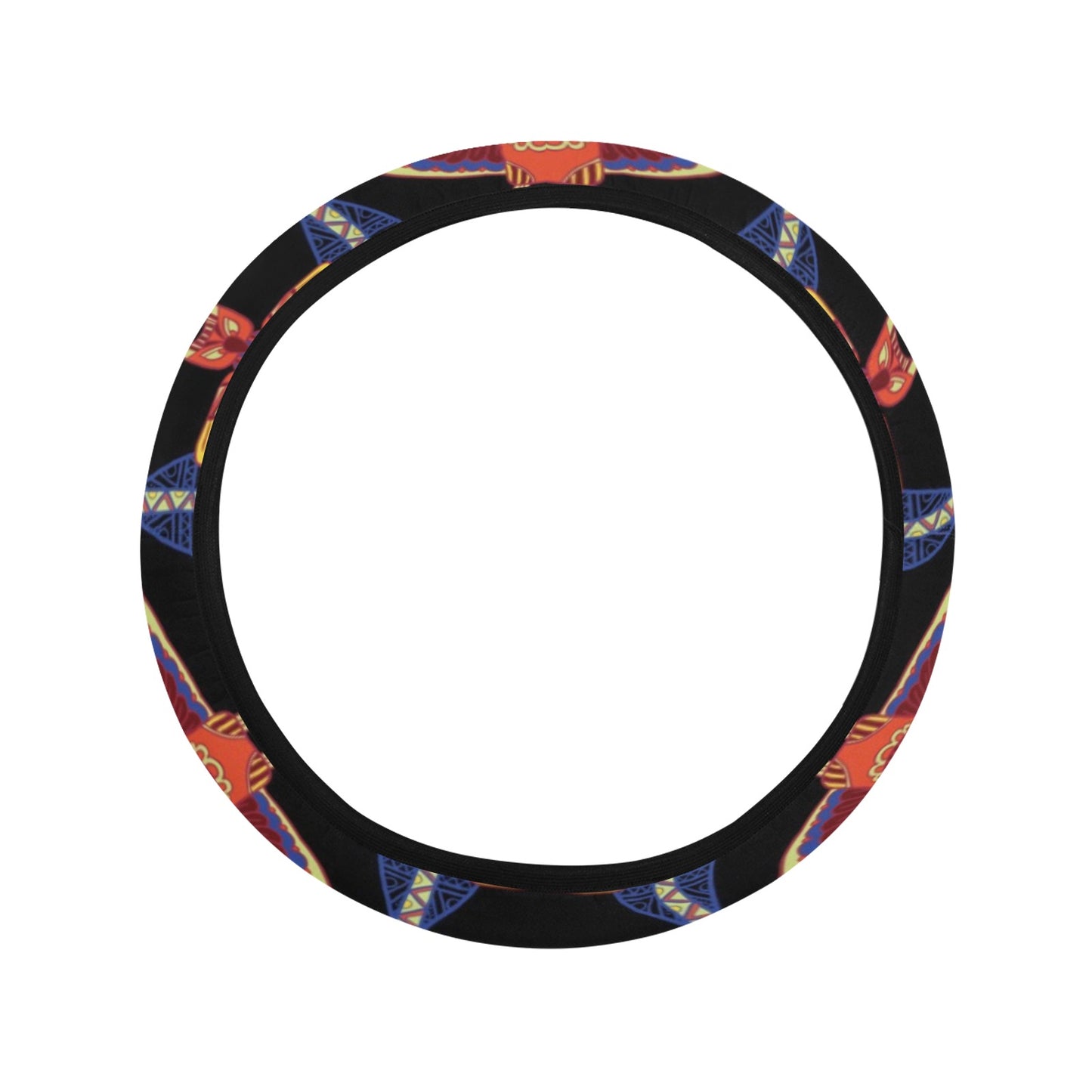 Totem Print Design LKS301 Steering Wheel Cover with Elastic Edge