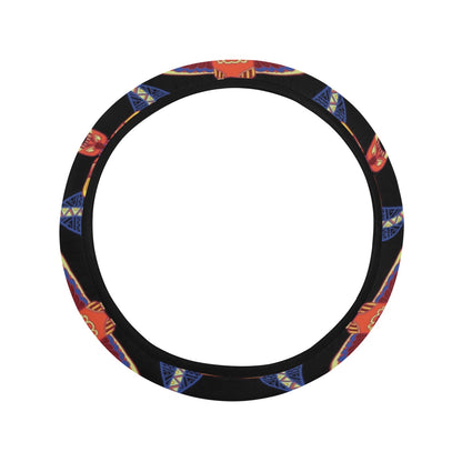 Totem Print Design LKS301 Steering Wheel Cover with Elastic Edge