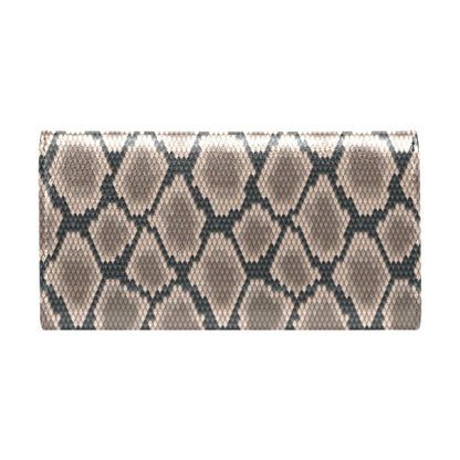 Snake Skin Design Print Women's Trifold Wallet
