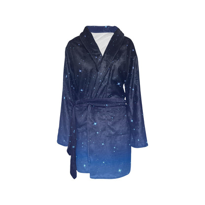 Night sky Pattern Print Design A01 Women's Fleece Robe
