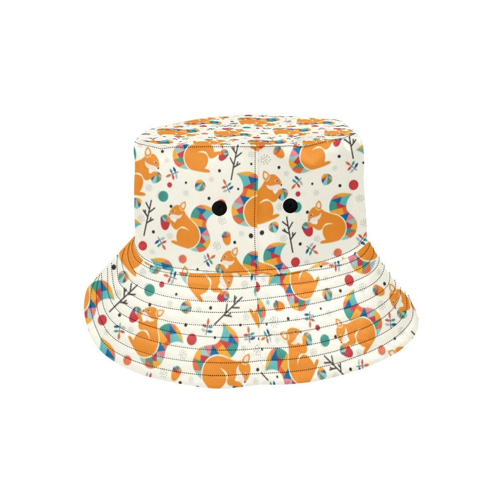 Squirrel Print Design LKS304 Unisex Bucket Hat