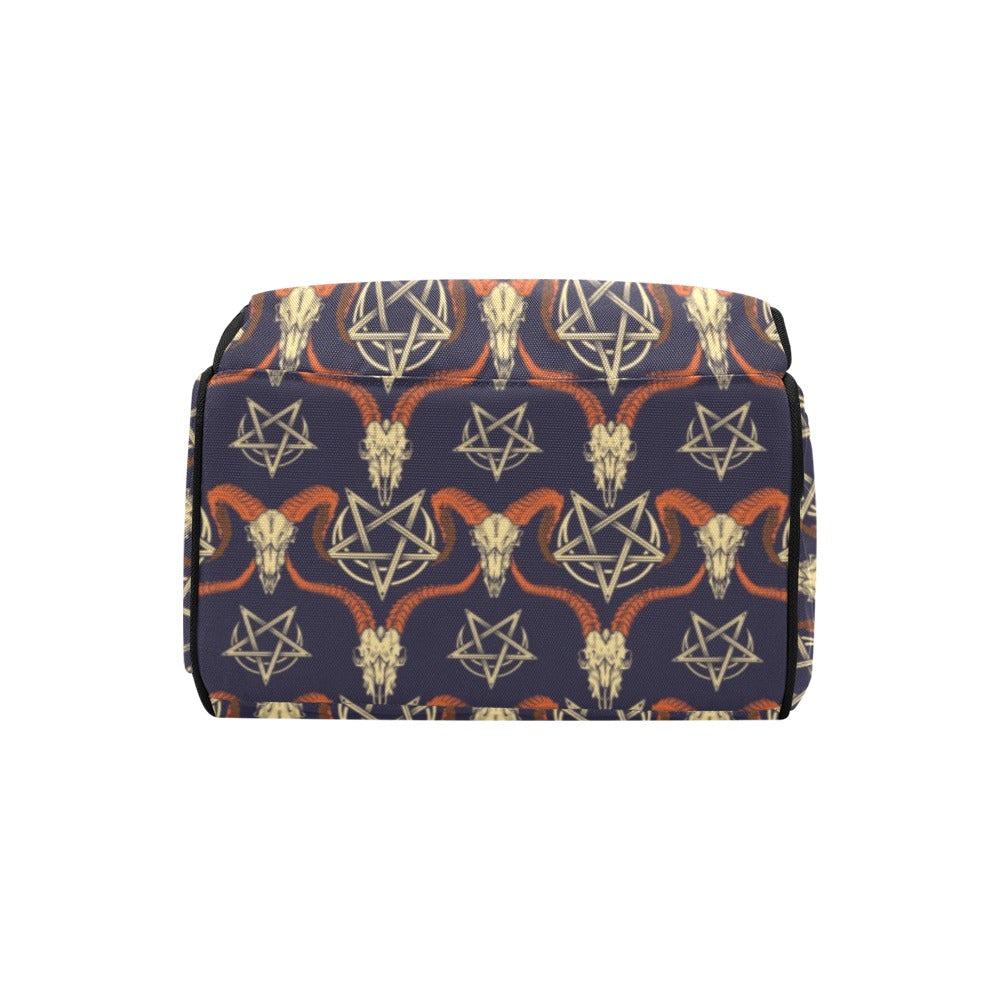 Buffalo Head Print Design LKS403 Diaper Bag Backpack
