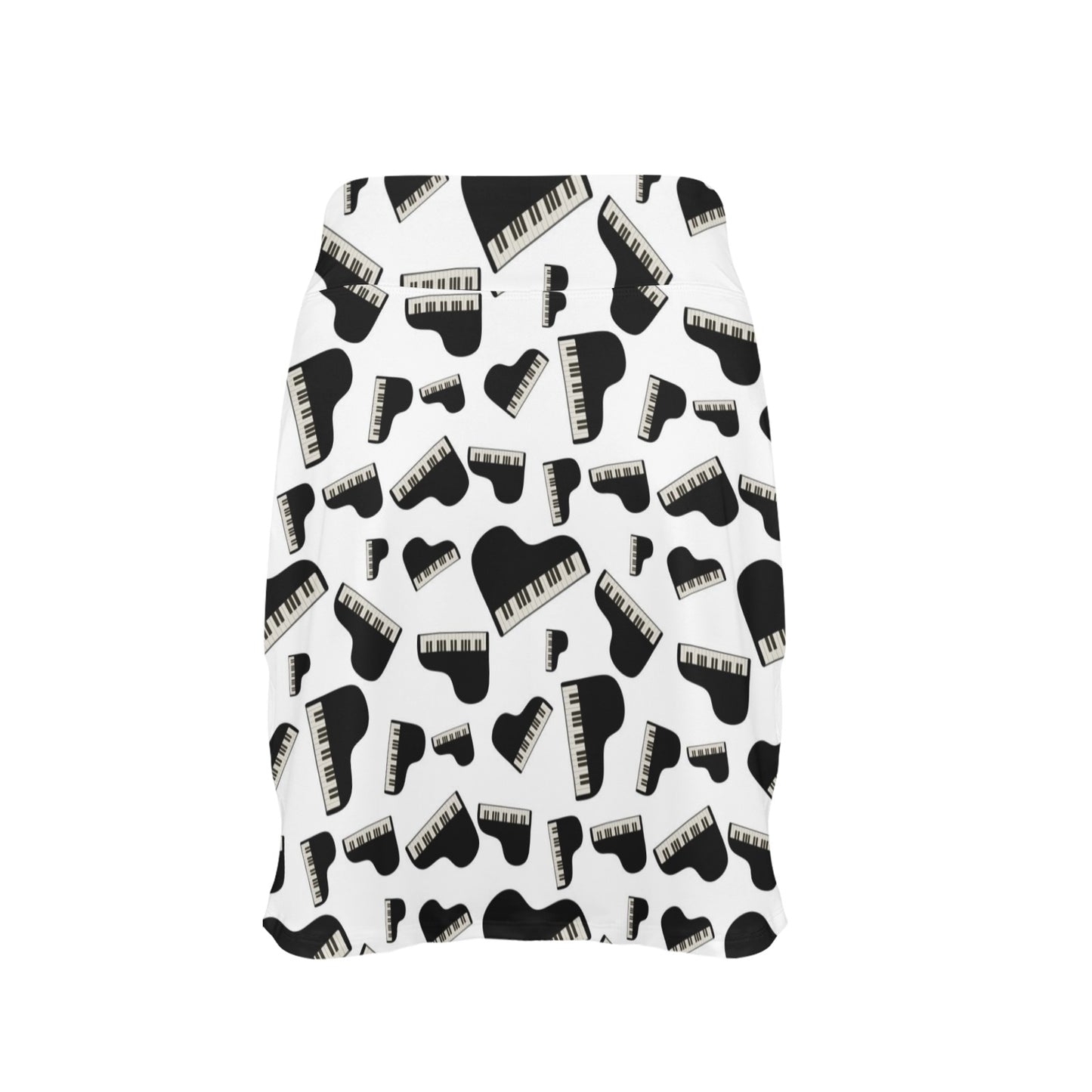 Piano Print Design LKS405 17" Golf & Pickleball Skort with Pockets