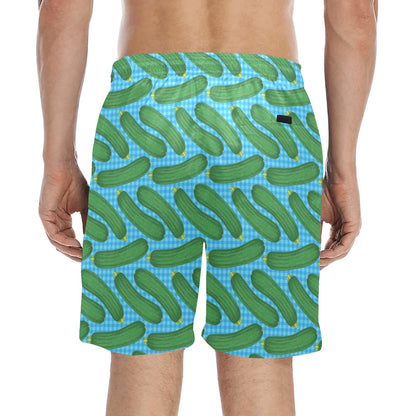 Zucchini Print Design LKS301 Men's Swim Trunks Beach Shorts