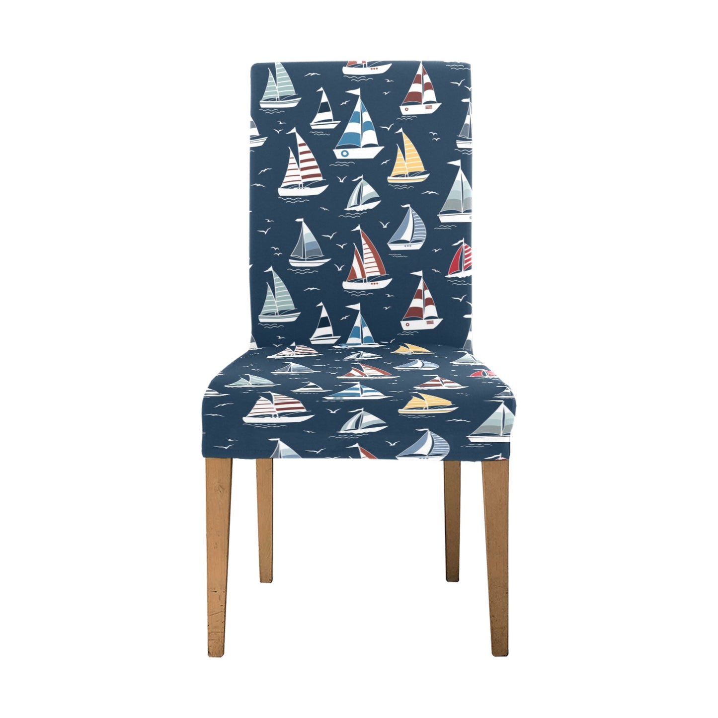 Sailboat Print Design LKS306 Dining Chair Slipcover