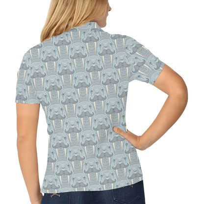 Walrus Print Design LKS402 Women's Polo Shirt