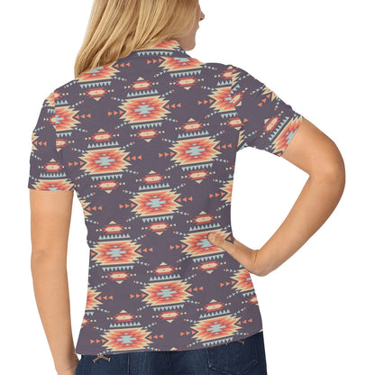 Tribal indians Aztec Women's Polo Shirt