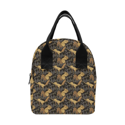 Squirrel Print Design LKS309 Insulated Lunch Bag