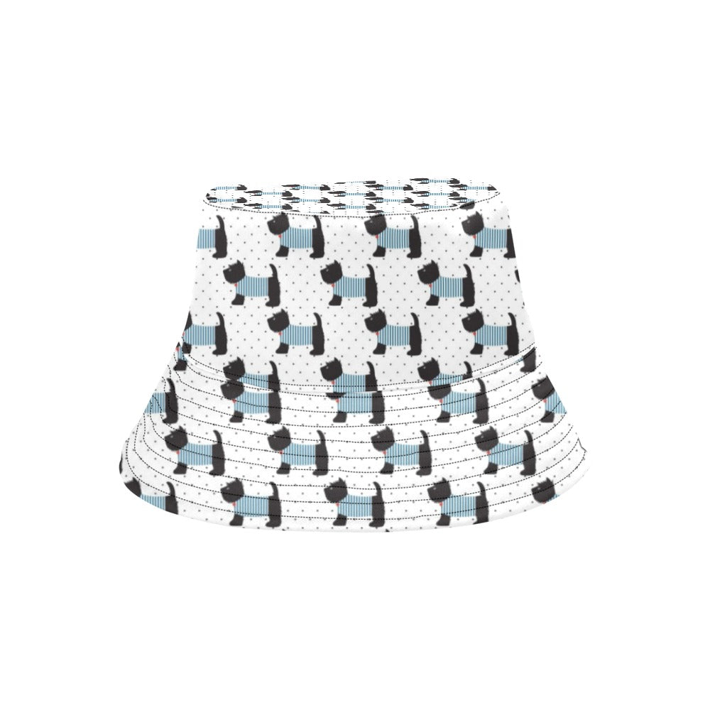 Scottish Terriers Print Design LKS3012 Unisex Bucket Hat