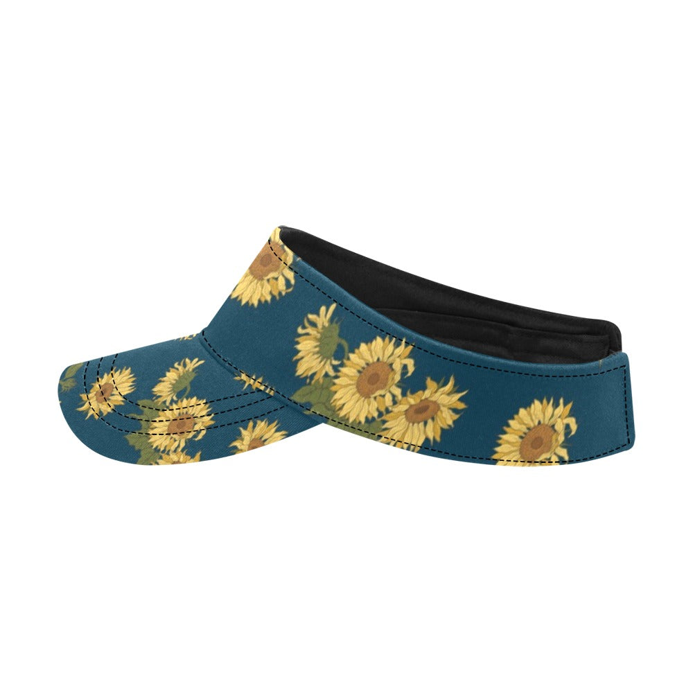 Sunflower Print Design LKS305 Unisex Sun Visor