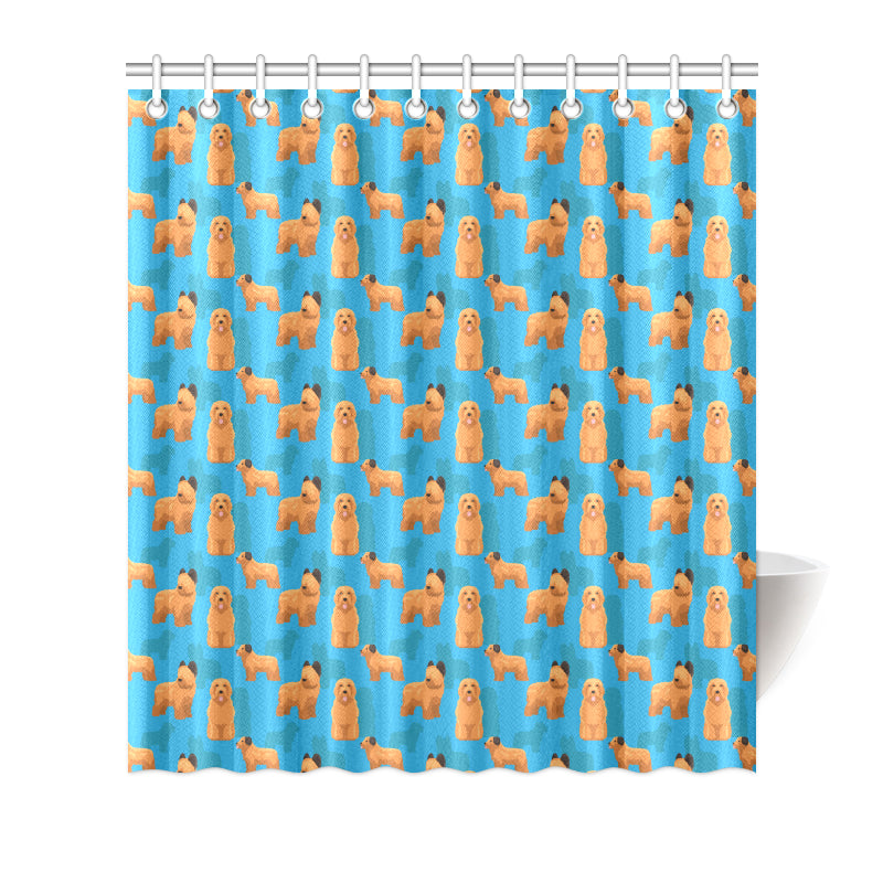 Briards Pattern Print Design 01 Shower Curtain
