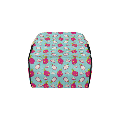 Dragonfruit Pattern Print Design DF01 Diaper Bag Backpack