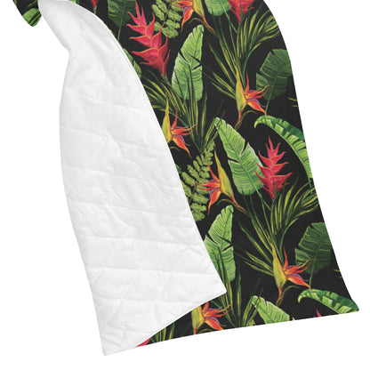 Bird Of Paradise Pattern Print Design BOP010 Premium Quilt