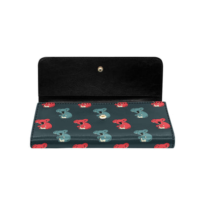 Koala Pattern Print Design 02 Women's Trifold Wallet