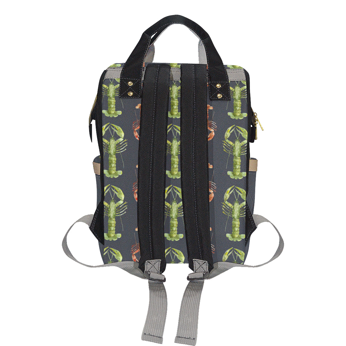 Lobster Pattern Print Design 01 Diaper Bag Backpack