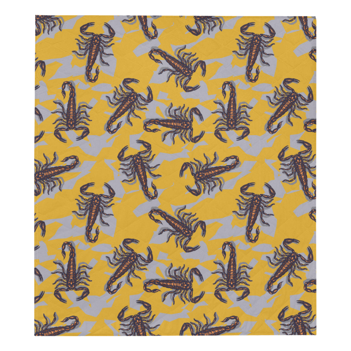 Scorpion Pattern Print Design 01 Premium Quilt