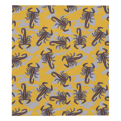Scorpion Pattern Print Design 01 Premium Quilt