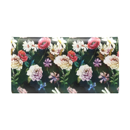 Summer Floral Print Design LKS303 Women's Trifold Wallet