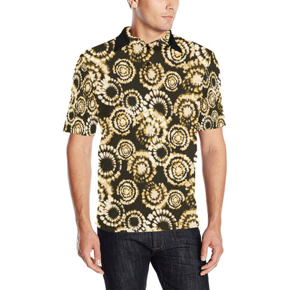 Tie Dye Print Design LKS307 Men Polo Shirt